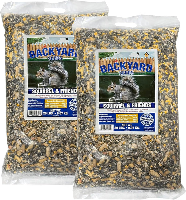 Countrymax Backyard Seeds Squirrel and Friends Wildlife Feed – 20 Lb Non-Gmo Mix for Squirrels, Deer, Birds, Rabbits, Chipmunks & More – All-Natural Backyard Animal Food8