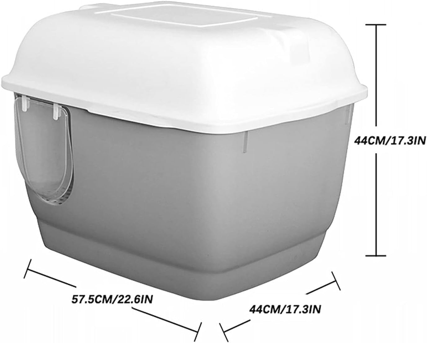 dog-potty-training-toilet-cat-litter-tray-with-corridor-semi-enclosed-box-large-creative-household-outdoor-pet-toilet-supplies-gray