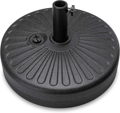 Best Choice Products Fillable Umbrella Base Stand round Sunburst Plastic Patio Umbrella Base Stand, Pole Holder for Outdoor, Lawn W/ 55Lbs Weight Capacity, Adjustment Knob1