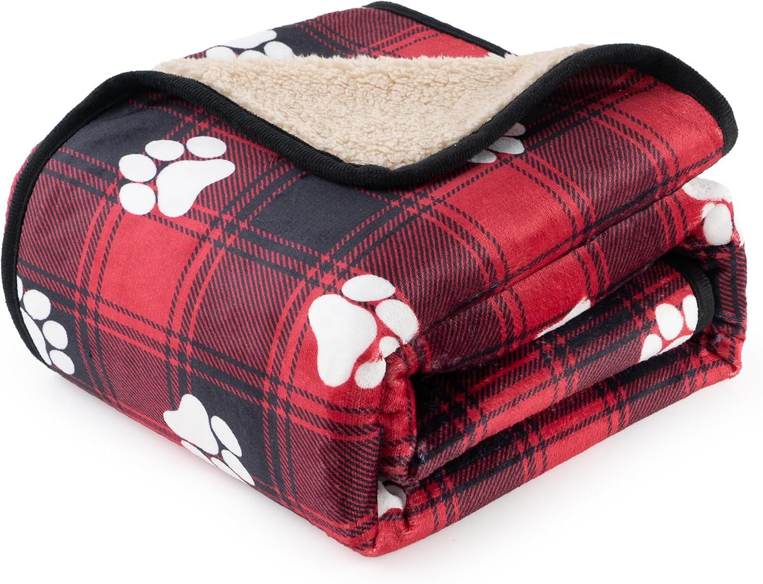 washable-waterproof-dog-blankets-for-large-dogs-50x60-black-soft-fluffy-pet-blanket-for-couch-sofa-car-crate-bed-furniture-protector-reversible-sherpa-fleece-dog-blanket-paw-pattern