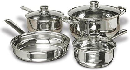 Cookware 7-Piece Stainless Steel Cookware Set, Includes Pots and Pans1