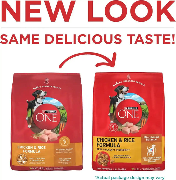 Purina ONE Chicken and Rice Formula Dry Dog Food - 8 Lb. Bag2