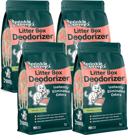 Sprinkle & Sweep: Litter Box Deodorizer - 8Oz Bag - Cat & Kitten Home Odor Neutralizer, Ultra-Absorbent Formula, Non-Toxic & Safe, Pet Smell Control12