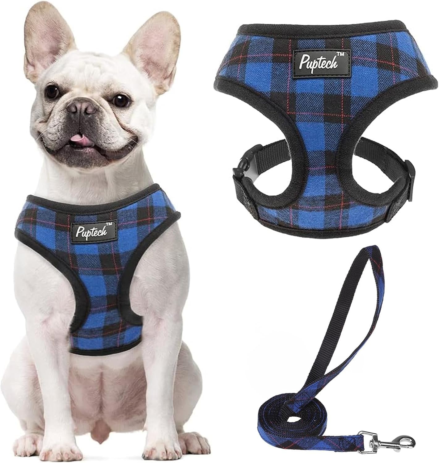 pupteck-soft-mesh-dog-harness-small-sized-and-leash-set-pet-puppy-cat-comfort-padded-vest-no-pull-harnesses-beige-s