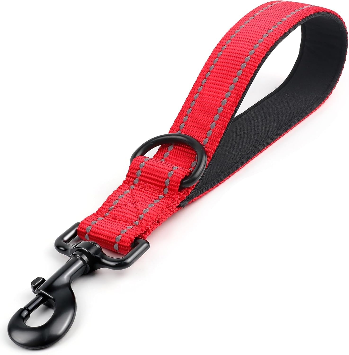 joytale-short-dog-leash-for-close-control-training-18-black-padded-comfort-handle-reinforced-nylon-webbing-secure-metal-clip-for-busy-streets-heel-training