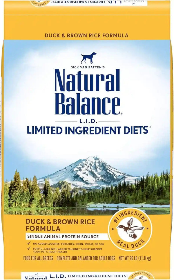 Natural Balance Limited Ingredient Adult Dry Dog Food - Complete Nutrition for Adult Dogs - Wholesome Grains Brown Rice Recipe - Limited Ingredient Formula - 24 Lb - Lamb & Brown Rice22