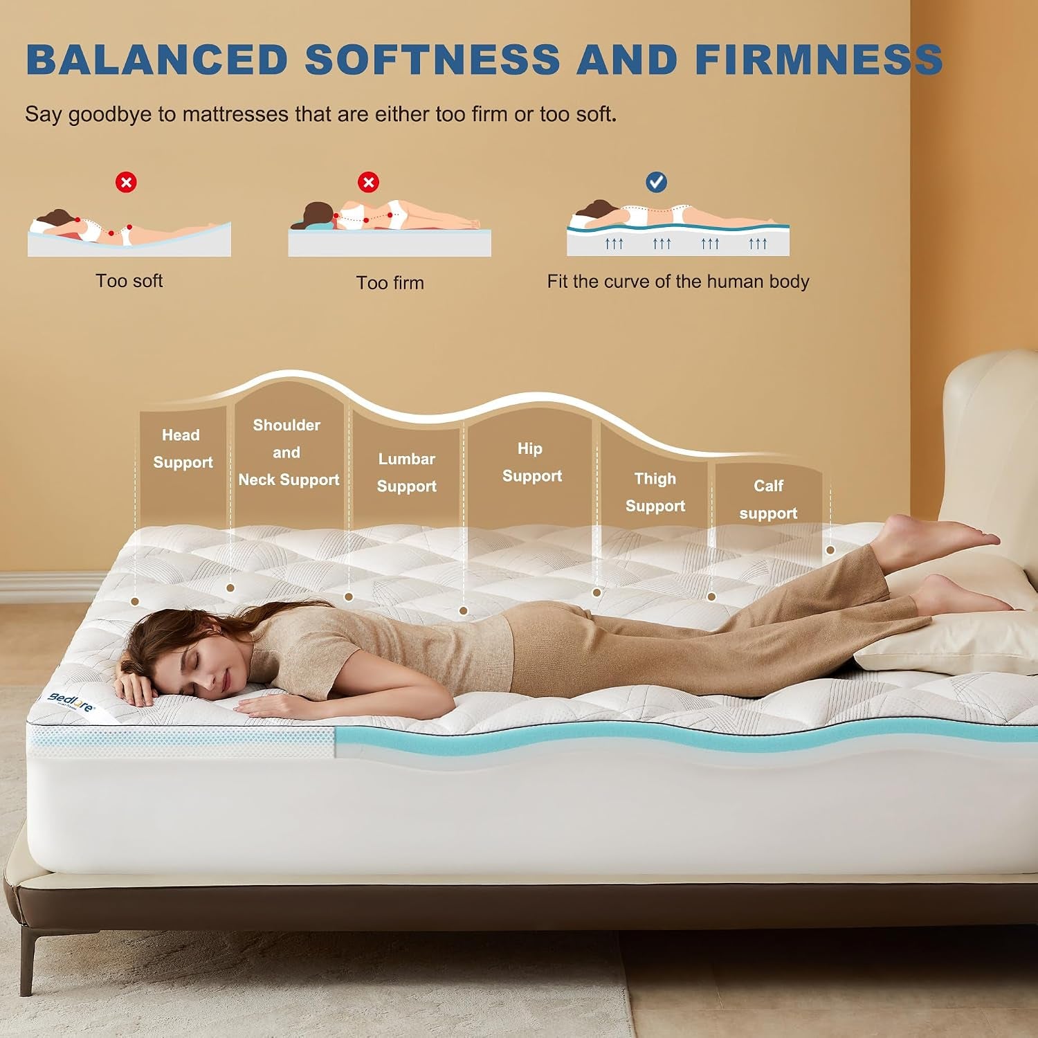 queen-mattress-topper-4-inch-dual-layer-memory-foam-mattress-topper-mattress-topper-for-back-pain-dual-layer-medium-support-2-gel-memory-foam-2-cooling-fluffy-pillow-top-pad-white