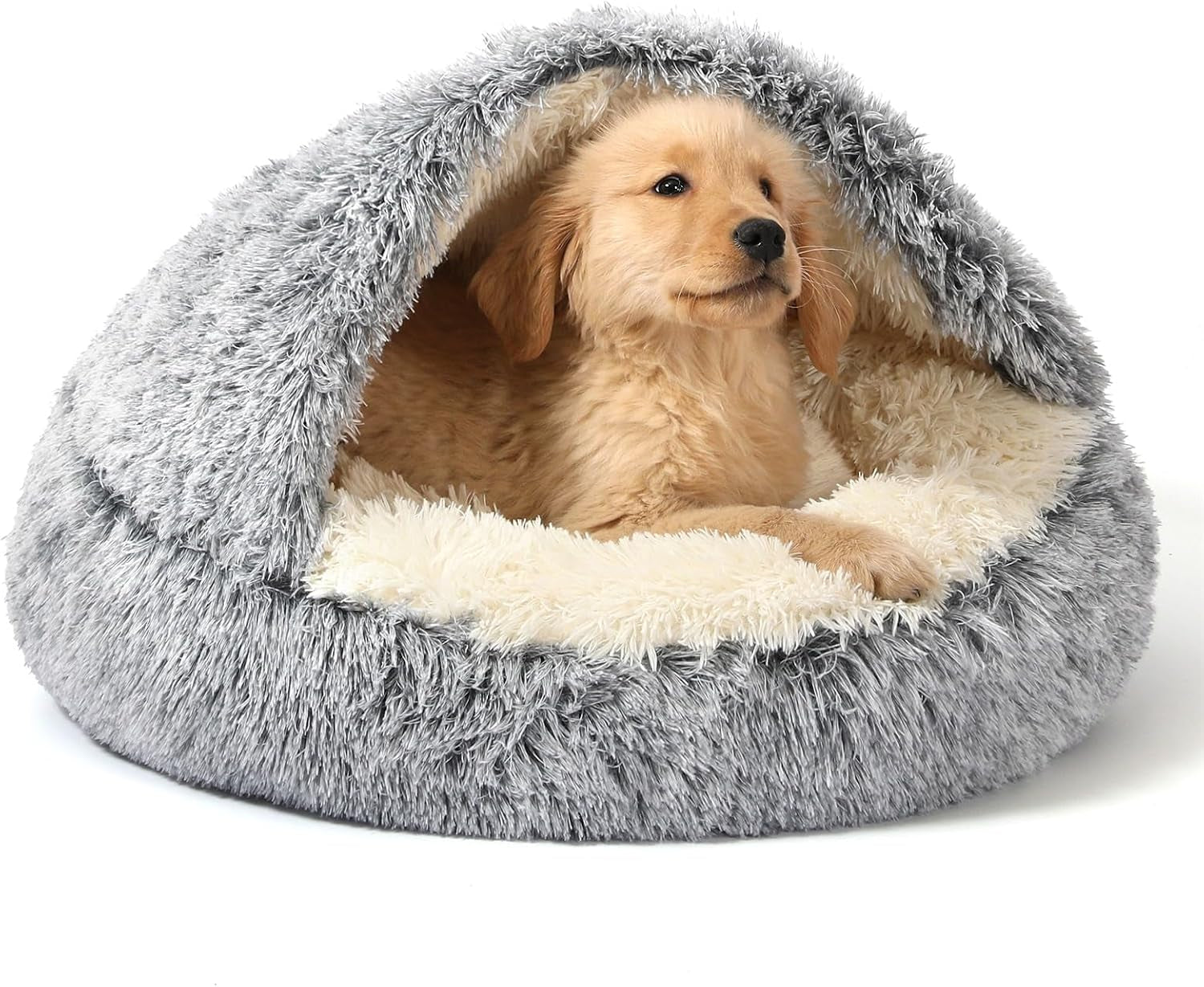 noyal-round-hooded-donut-dog-bed-for-small-medium-pets-plush-fluffy-anti-anxiety-cat-cave-bed-with-cover