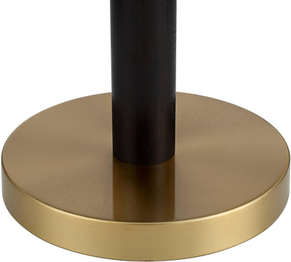 Orbital 19 1/2" Small Table Lamp Gold Wood Modern Pull Chain Mid Century | Dome Frosted Glass White Brown Metal Bedroom Living Room Nightstand Bedside Office Kids House Home Family6