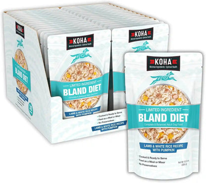 KOHA Limited Ingredient Bland Diet for Dogs, Chicken and White Rice Sensitive Stomach Wet Dog Food, Sold in over 5,000 Vet Clinics & Pet Stores, Gentle Easy to Digest Bland Diet Dog Food, Pack of 68