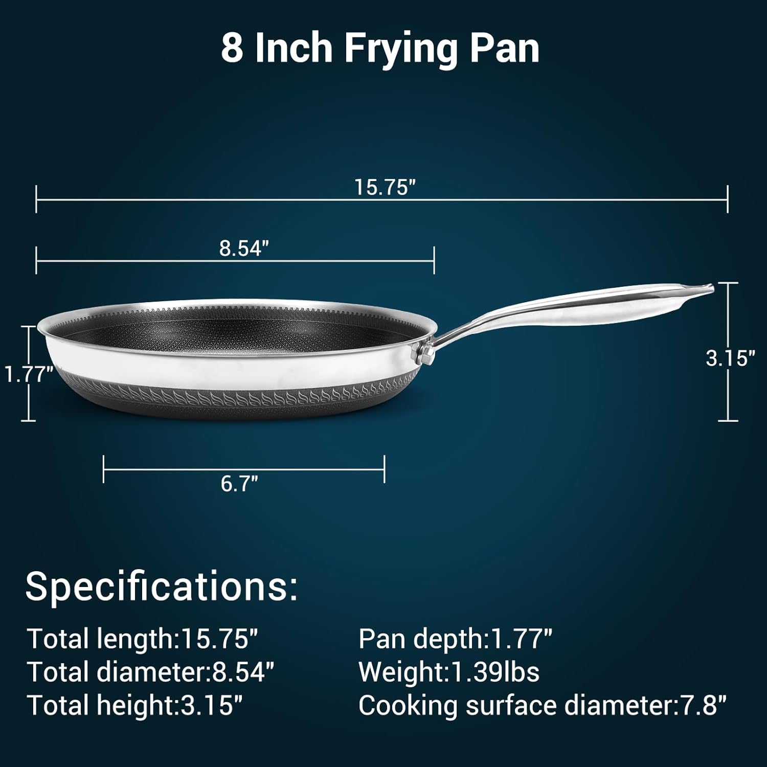8inch-tri-ply-stainless-steel-hybrid-frying-pan-ceramic-nonstick-skillet-induction-oven-safe-pfas-pfoa-free-professional-clad-cookware