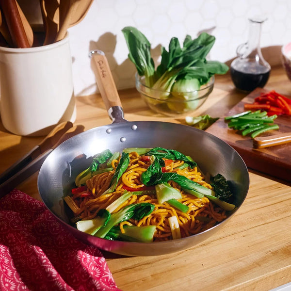 Sur La Table Carbon Steel Wok, Gray3