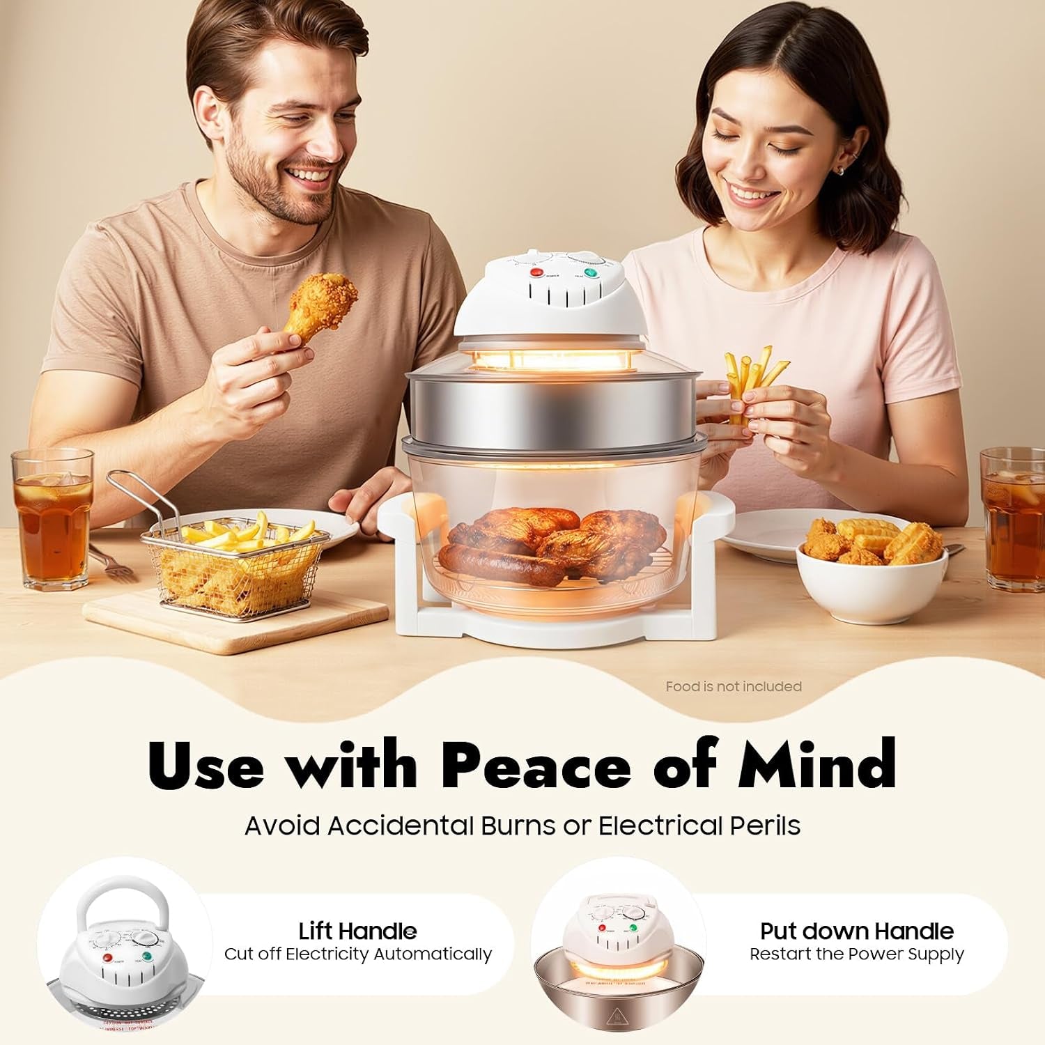17l-glass-turbo-air-fryer-1400w-360-viewable-convection-oven-roaster-electric-air-fryer-multifunction-fryer-with-expansion-ring-for-baking-frying-roasting