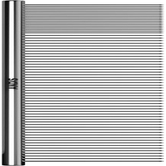 andis-65730-stainless-steel-comb-for-knots-mats-loose-hair-removal-effective-dematting-tool-comfortable-lightweight-portable-safe-for-dogs-cats-pets-silver-7-1-2-inch