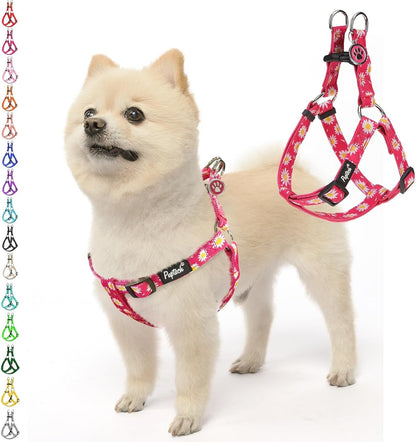 PUPTECK No Pull Dog Harness Soft Adjustable Basic Nylon Step in Puppy Vest Outdoor Walking with ID Tag78