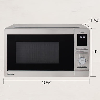 Panasonic Countertop Microwave Ovens, 0.9 Cu. Ft. 1000W, 15 Auto Cooking Presets, Inverter Technology for Even Cooking, with Genius Sensor Technology and Turbo Defrost- NN-SD47QSDAYH9