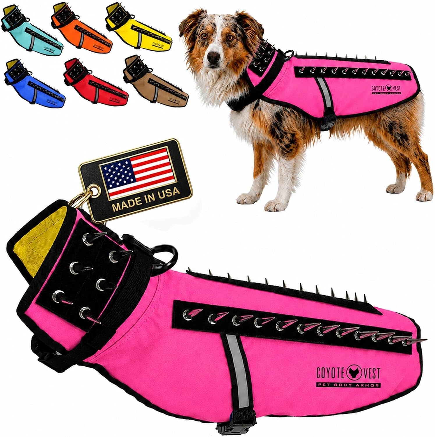 coyotevest-dog-harness-stab-resistant-coyote-vest-small-neon-pink-reflective-stab-resistant-vest-helps-protect-small-dogs-from-coyotes-aggressive-dogs-and-birds-of-prey-made-in-the-usa