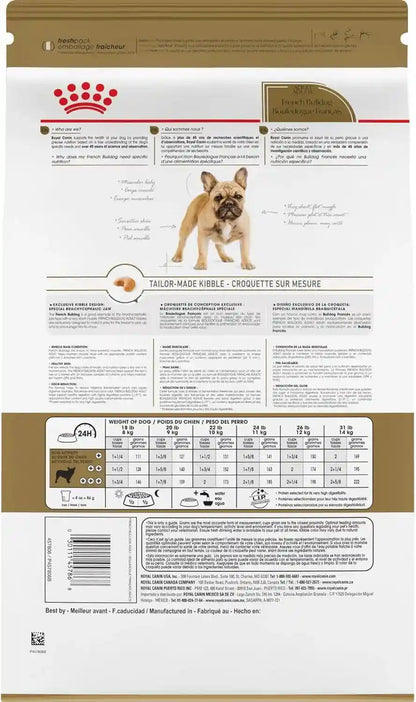 ROYAL CANIN Breed Health Nutrition French Bulldog Adult Dry Dog Food, 6 Lb Bag | Tailored Nutrition for Purebred Dogs, Specialized Kibble Shape, Supports Muscle Tone, 6 Pound Resealable Bag2