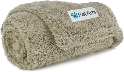Petami Fluffy Waterproof Dog Blanket for Couch and Bed, Reversible Sherpa Pet Throw, Pee Proof Furniture Protector Sofa Cover, Washable Cat Blanket for Small Medium Dogs and Cats (Pink Blush, 24X32)10
