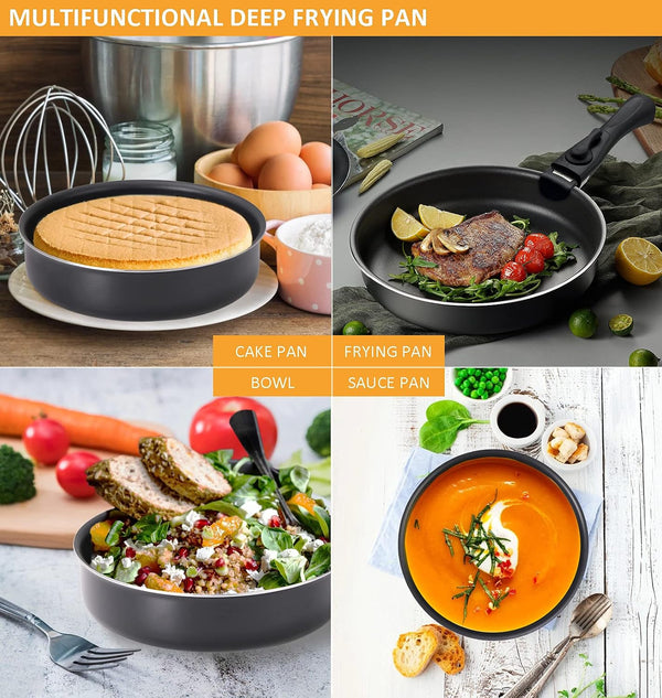 16 Pieces Kitchen Removable Handle Cookware Sets, Stackable Pots and Pans Set Nonstick for Induction Gas Rvs Camping Space Saving6