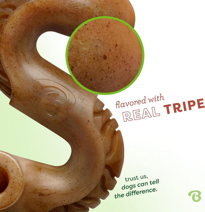 Benebone Tripe Bone Durable Dog Chew Toy for Aggressive Chewers, REAL Beef, Made in USA, Medium2