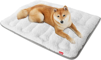 Dog Bed Crate Mat(36" X 23"), Soft Plush Dog Bed Pad Machine Washable Crate Pad, Dog Sleeping Mat with anti Slip Bottom | Machine Washable Crate Pad, Dog Sleeping Mat with anti Slip Bottom1