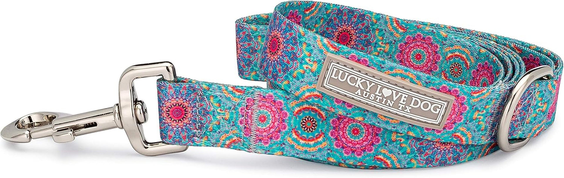 lucky-love-dog-leash-beautiful-vivid-patterns-durable-long-lasting-blackbird-large