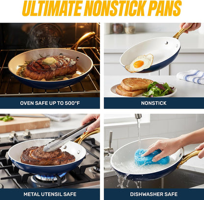 15 Pc Pots and Pans Set Non Stick Ceramic Cookware Set9