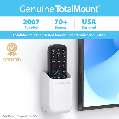 Drop-Free Remote Holder – Removable Adhesive Strips – White | Designed in the USA – Simply Put the Remote in – No Tricky Magnet Alignment Needed5