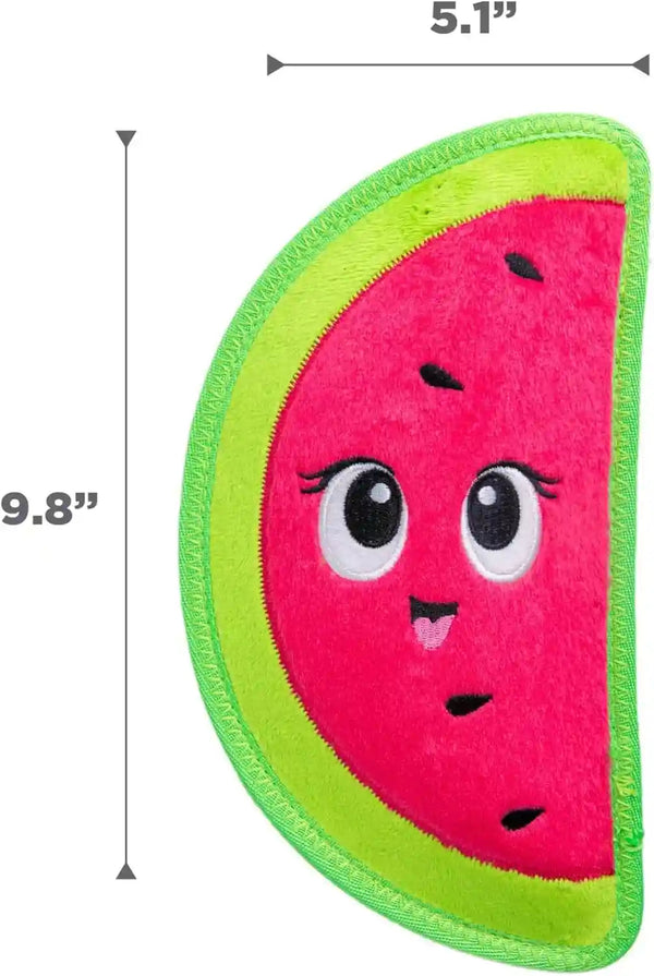 Outward Hound Tough Skinz Durable Squeaky Dog Toy with Two Tough Layers, Watermelon, Red, Medium7