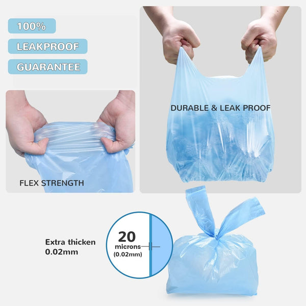 110 Count Biodegradable Poop Bags and 120 Count 15 Liters Cat Litter Bags, Durable Cat Litter Bags for Poop with Handles, Scented Poop Bags for Litter Box, Leakproof Cat Waste Bags7