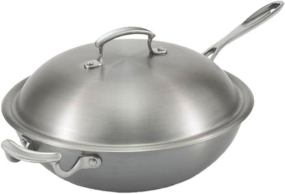 49418 Miramar 12-Inch Stir Fry Pan, 5.19 Qt Display Cookware, 3-Ply Stainless Steel, Mirror-Finish Handle, Even Heat Distribution for Gas, Electric and Induction Cooking2