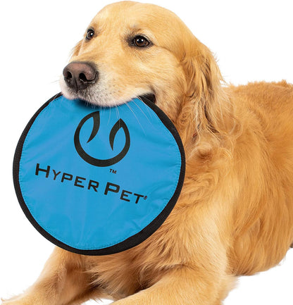 Hyper Pet Flippy Flopper Flying Disc Soft Dog Toy 9 Inch, Floats, 2 Pack | Safe on Teeth for All Breeds, Stays on the Water Surface for Pool and Lake Fetch Games, Colors May Vary with Every Order7