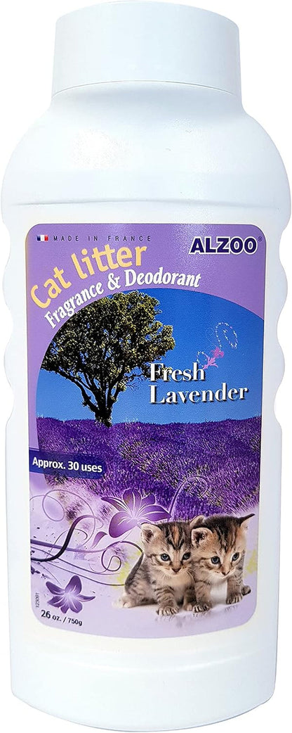 Alzoo Cat Litter Deodorizer, Lavender Bay1