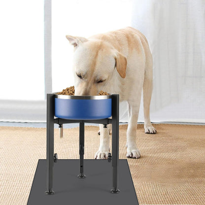 PROERR Single Dog Bowl Stand,Tall Dog Food Stand Adjustable Wide 7-11" Heights 14.5",Metal Elevated PET Bowl Holder Raised Water Feeder for Medium,Large Dog(Bowl Not Included)7