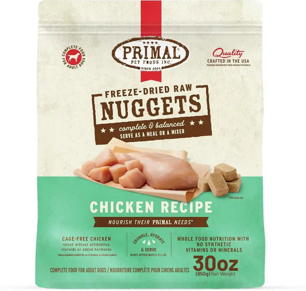Primal Freeze Dried Dog Food Nuggets, Chicken; Complete Balanced Meal, Topper or Treat; Premium, Healthy, Grain Free, High Protein Raw Dog Food, 14 Oz | Complete & Balanced Nutrition, Meal, Topper or Treat, Grain-Free, High Protein, No Synthetic Vitamins & Minerals28