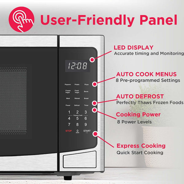 FRIGIDAIRE Microwave Oven, Inverter Technology, Multi Function, Programmable, 1.1 Cu Ft 1000-Watt3