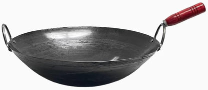 16" Carbon Steel Gourmet Chinese Traditional Wok and Stir Fry Pan with Handles3