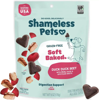 Shameless Pets Soft-Baked Dog Treats, Bananas for Bacon | Healthy Treats for Small, Medium & Large Dogs | Skin & Coat Support with Omega-3 & Omega-6 | Grain-Free, Made in USA | 6 Oz14