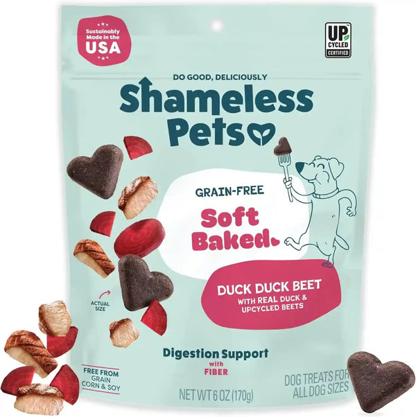 Shameless Pets Soft-Baked Dog Treats, Bananas for Bacon | Healthy Treats for Small, Medium & Large Dogs | Skin & Coat Support with Omega-3 & Omega-6 | Grain-Free, Made in USA | 6 Oz14