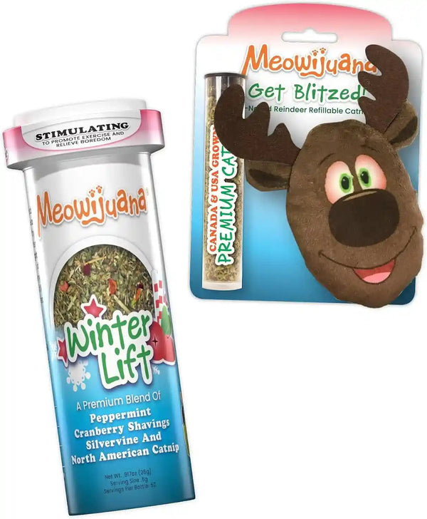 Meowijuana Winter Lift Catnip Blend | High-Potency, Hand-Harvested | Organic Hand-Harvested North American Catnip Blend for Cats; Fine-Ground for Toys, Beds & Scratchers; Play or Calm7