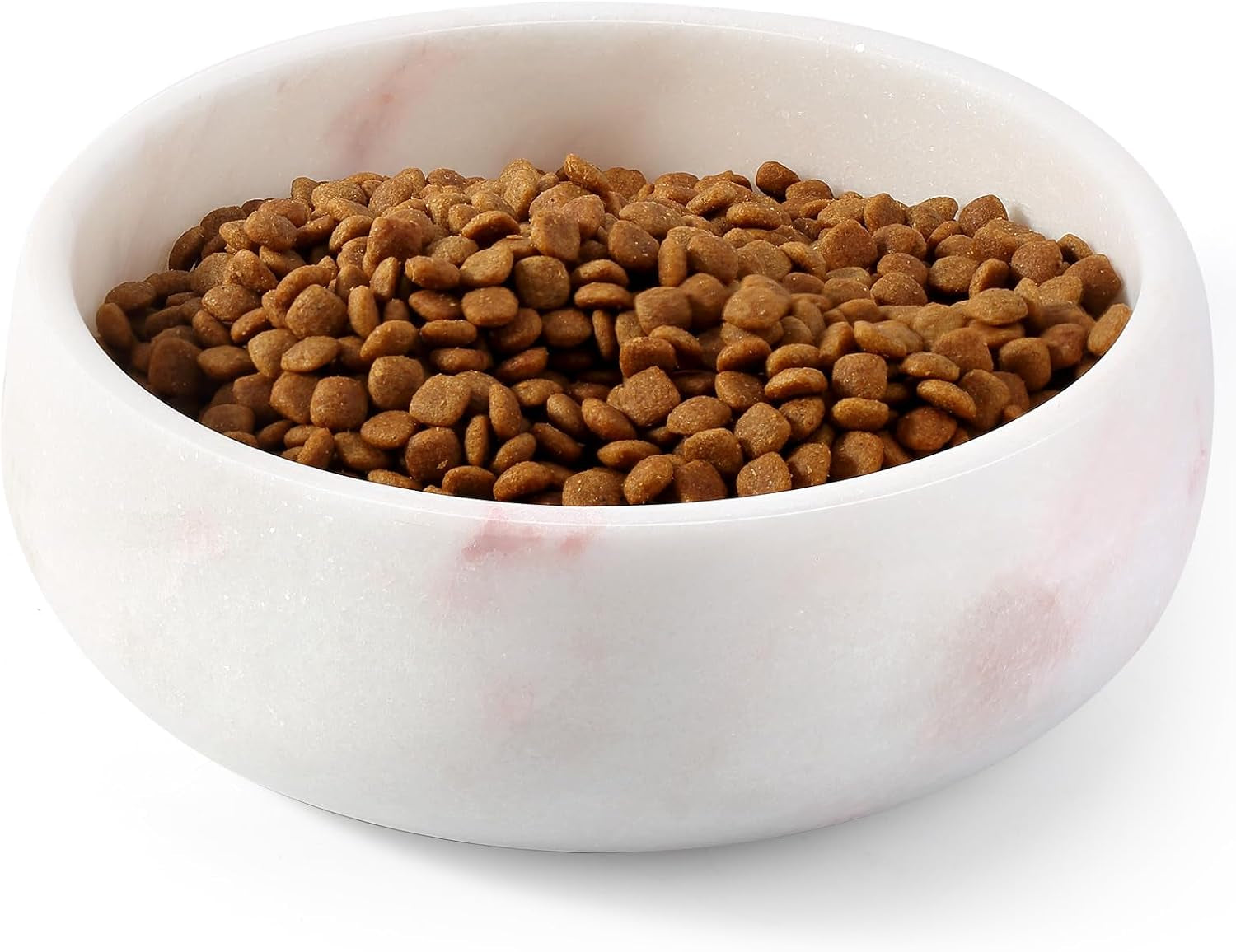 white-marble-dog-bowls-non-slip-dog-food-water-bowl-small-heavy-duty-pet-bowl-for-cats-and-medium-dogs-weighted-african-natural-marble-holds-4-cups5lbs