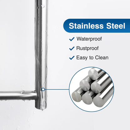 Paper Towel Holder,Self-Adhesive or Drilling， Brushed Nickel, 1 Pack | SUS304 Stainless Steel,Kitchen Roll Dispenser under Cabinet，Wall Mounted Rack3