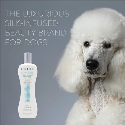 Biosilk for Dogs Puppy Tearless Shampoo, Gentle Dog Wash with Silk Proteins, Paraben and Sulfate Free Formula Helps Clean and Condition Coats for Puppies and Dogs, 12 Fl Oz | Paraben- and Sulfate-Free Formula with Silk Proteins Cleans and Conditions Puppy Coats4