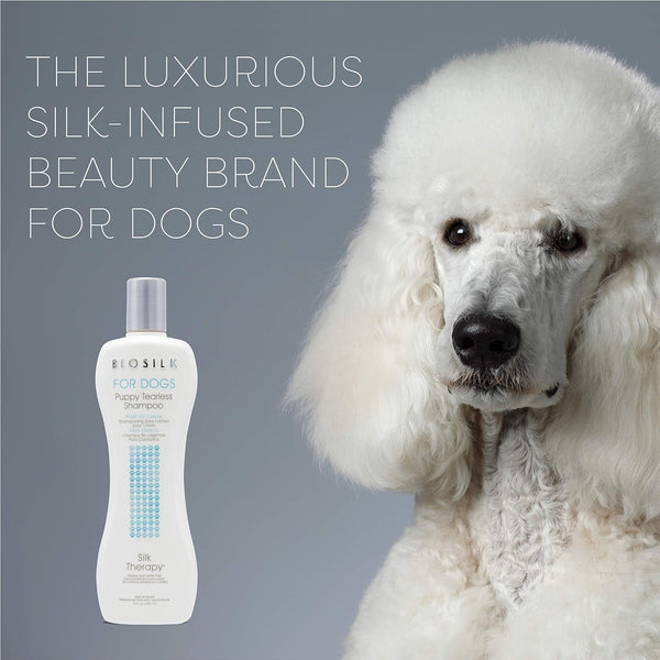 Biosilk for Dogs Puppy Tearless Shampoo, Gentle Dog Wash with Silk Proteins, Paraben and Sulfate Free Formula Helps Clean and Condition Coats for Puppies and Dogs, 12 Fl Oz | Paraben- and Sulfate-Free Formula with Silk Proteins Cleans and Conditions Puppy Coats4