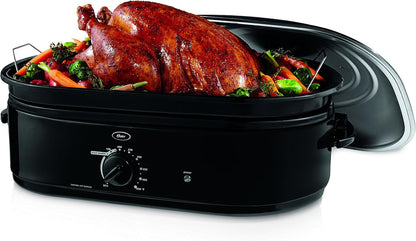 Oster CKSTRS18-BSB-W 18-Quart Roaster Oven with Self-Basting Lid, Black1