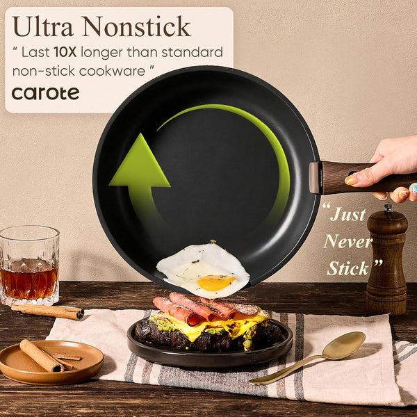 19Pcs Pots and Pans Set Non Stick, Detachable Handle Cookware Set | Induction Compatible, Dishwasher & Oven Safe, Space Saving, for Camping/Rv/Traveling, Kitchen Cooking Set, Black3