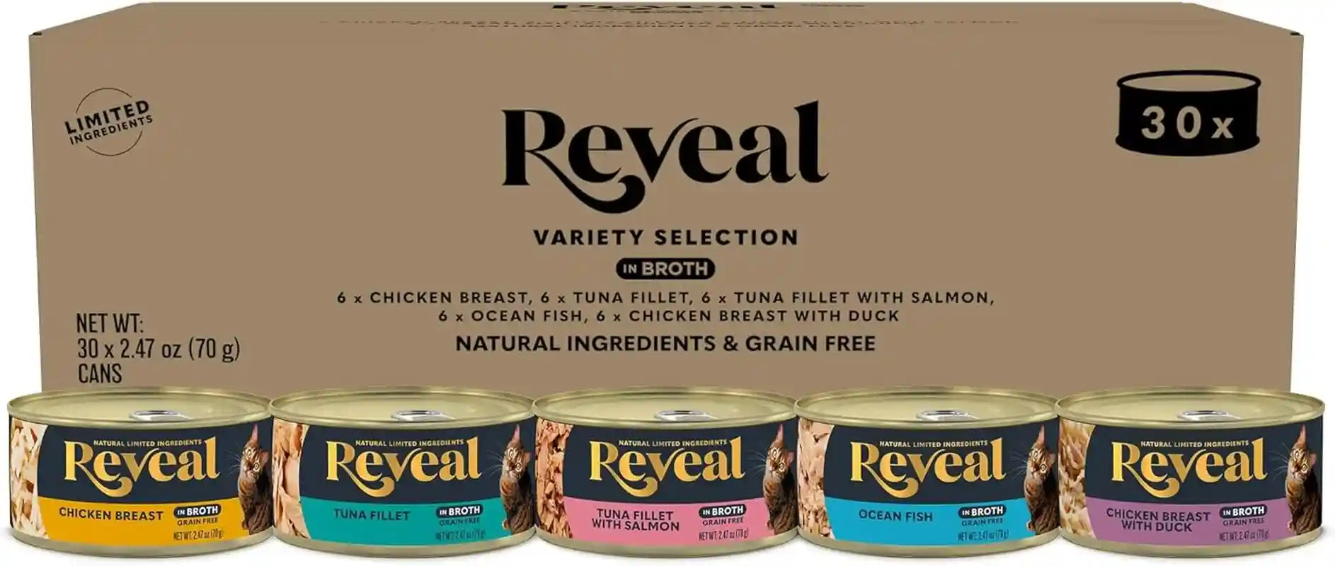 reveal-fish-variety-in-broth-wet-cat-food-5-flavor-30-pack-2-47-oz-cans-100-natural-high-quality-protein-limited-ingredient-grain-free-no-fillers-no-artificial-additives-no-by-products