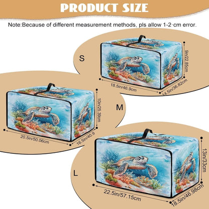 Turtle Design Heavy Duty Large Toaster Oven Cover Polyester Dust Protector Air Fryer Microwave Bread Machine Kitchen Countertop L, 22.5X18.5X12.99 Inches7