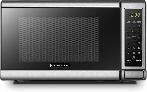 BLACK+DECKER Countertop Microwave Oven, 0.7 Cu.Ft, 700W, Stainless Steel1